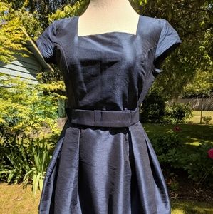 Navy eShakti semi formal dress